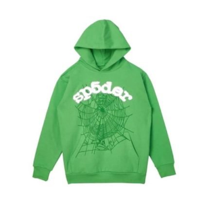Sp5der Green Tracksuit with White Printed