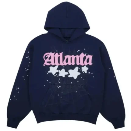 Sp5der Navy Atlanta Hoodie