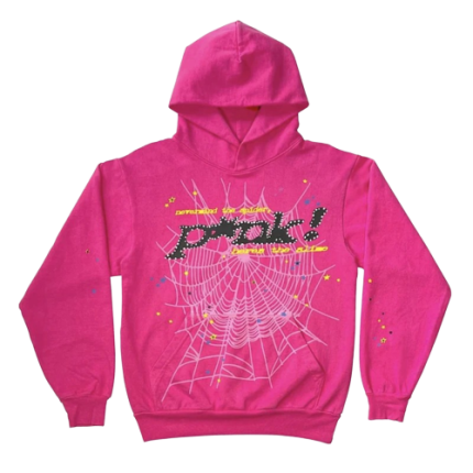 Sp5der Black Printed Tracksuit – Pink