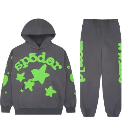 Sp5der Tracksuit Slate Grey