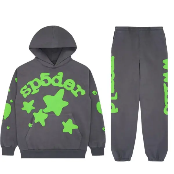 Sp5der Tracksuit Slate Grey Sp5der Tracksuit Slate Grey